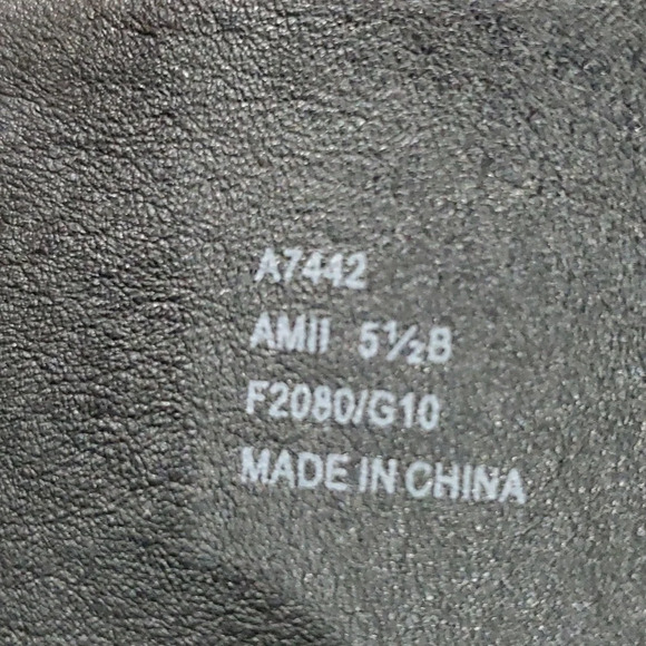 Coach tall heeled black leather silver hardware boots - Picture 8 of 9